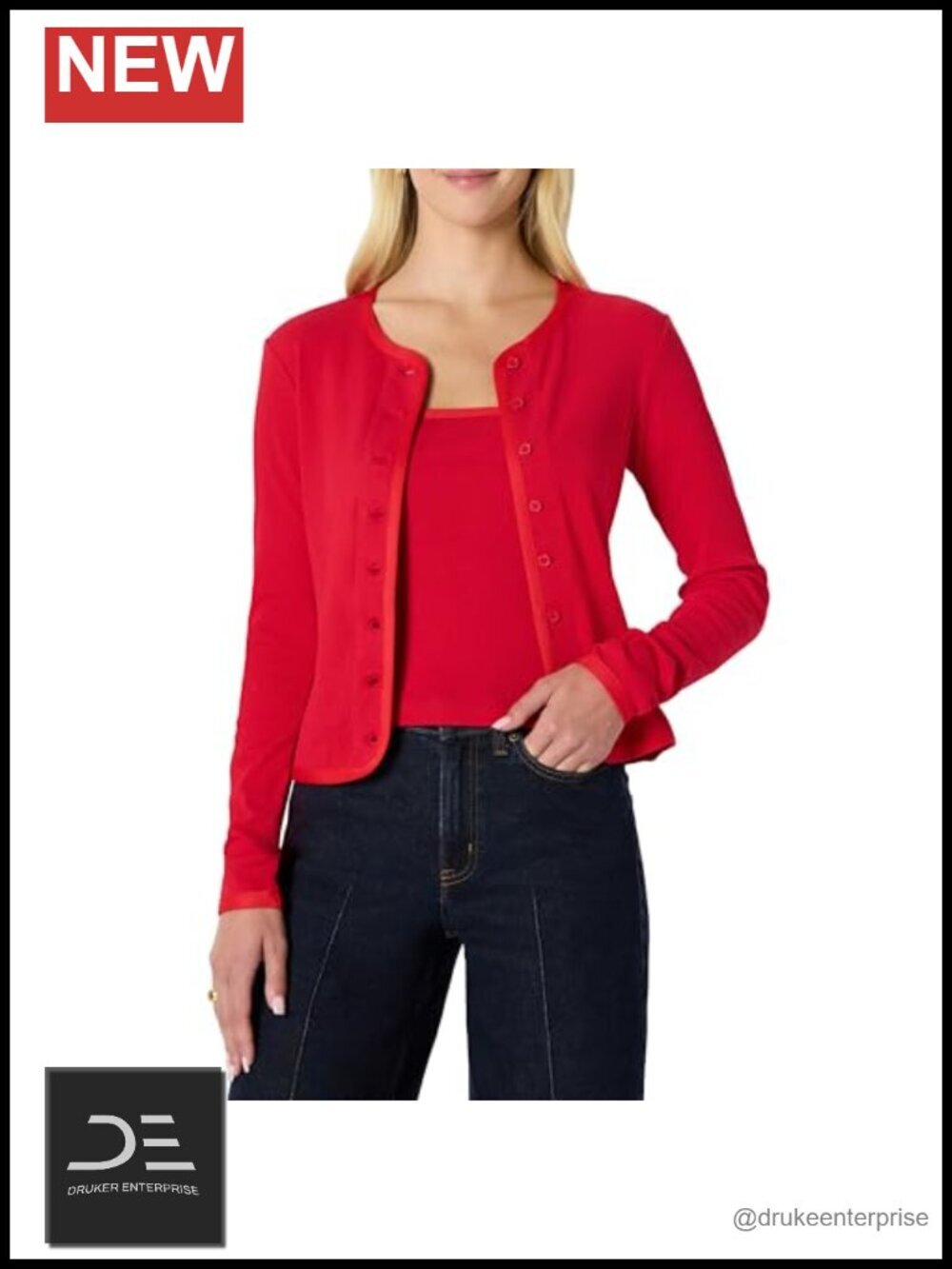 Women's Ribbed Cardigan & Cami Set with Removable Straps